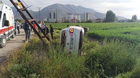 Aydın'da araçlara çarpan otomobil devrildi - Son Dakika Haberleri